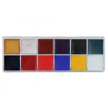 12 цветов краска для тела набор Нетоксичная масляная краска для лица корпус Хэллоуин день краска ing макияж комплект, принадлежности для живописи для детей подарок