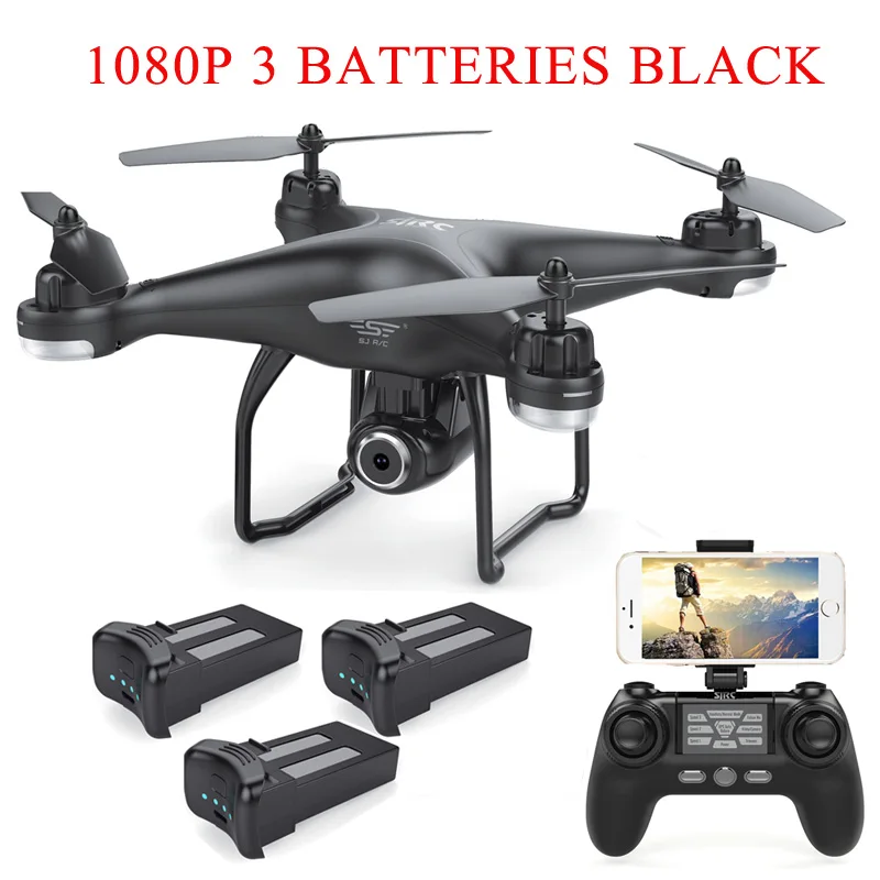 

SJDR S20W Double GPS Dynamic Follow WIFI FPV 1080P Wide Angle Camera RC Drone Quadcopter VS X21 SG106 SG906 H117S JJRC X6