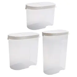 3 шт. кухня коробка для хранения свежих банок запечатанные банки еда магазин Ware кухня зерна органайзер для хранения-прозрачный