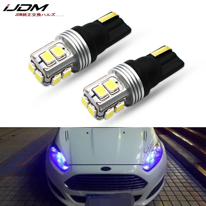 

iJDM Canbus T10 LED 168 194 W5W LED 12V White Red Clearance Parking Light Wedge Light For Ford focus fiesta mondeo ecosport kuga