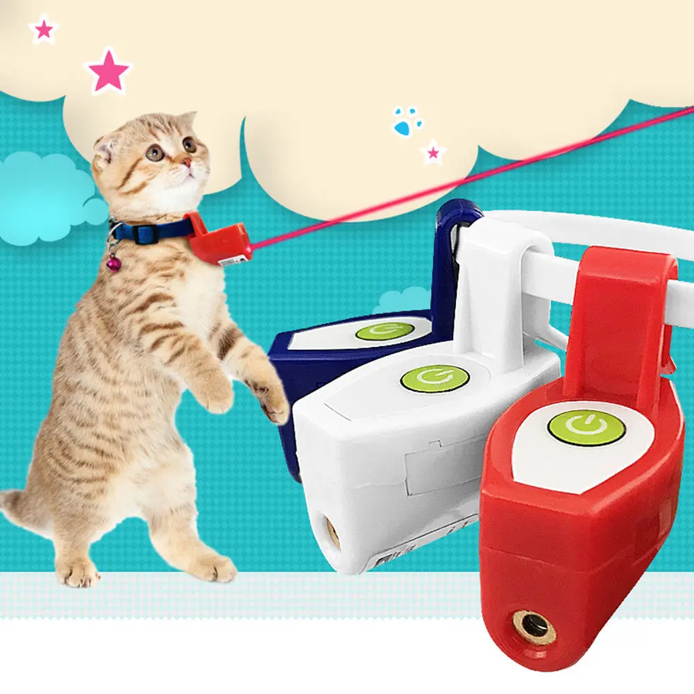 Toys For Cats Collar Laser Toy Light Pet Cat Laser Pointer Dogs Toy Laser Cat Training Play Interactive Toy For Cats Dogs