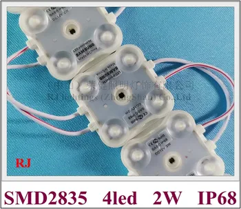 

ABS injection LED module light ultrasonic seal IP68 DC12V SMD2835 4LED 2W 240lm Double-sided PCB super quality 45mm X 42mm