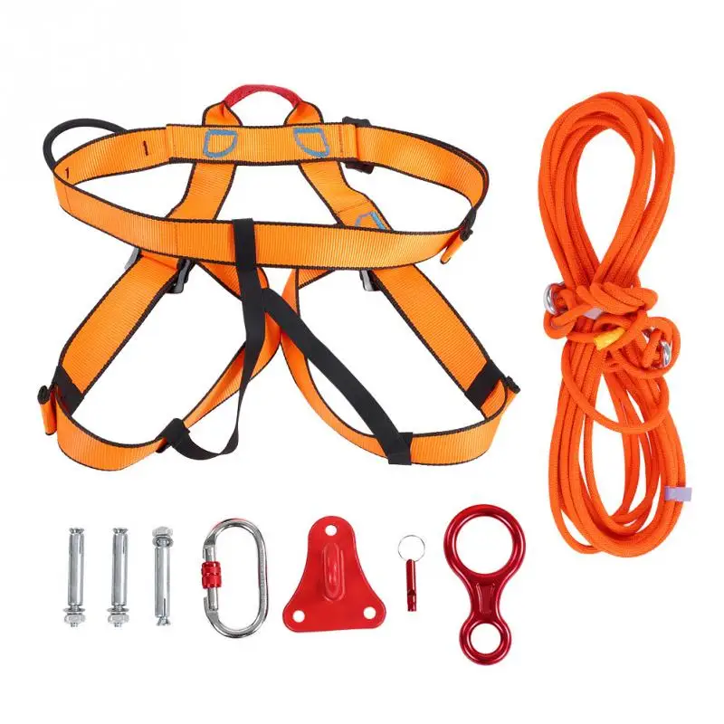 Buy Rock Climbing Safety Belt Descender Climbing Rope