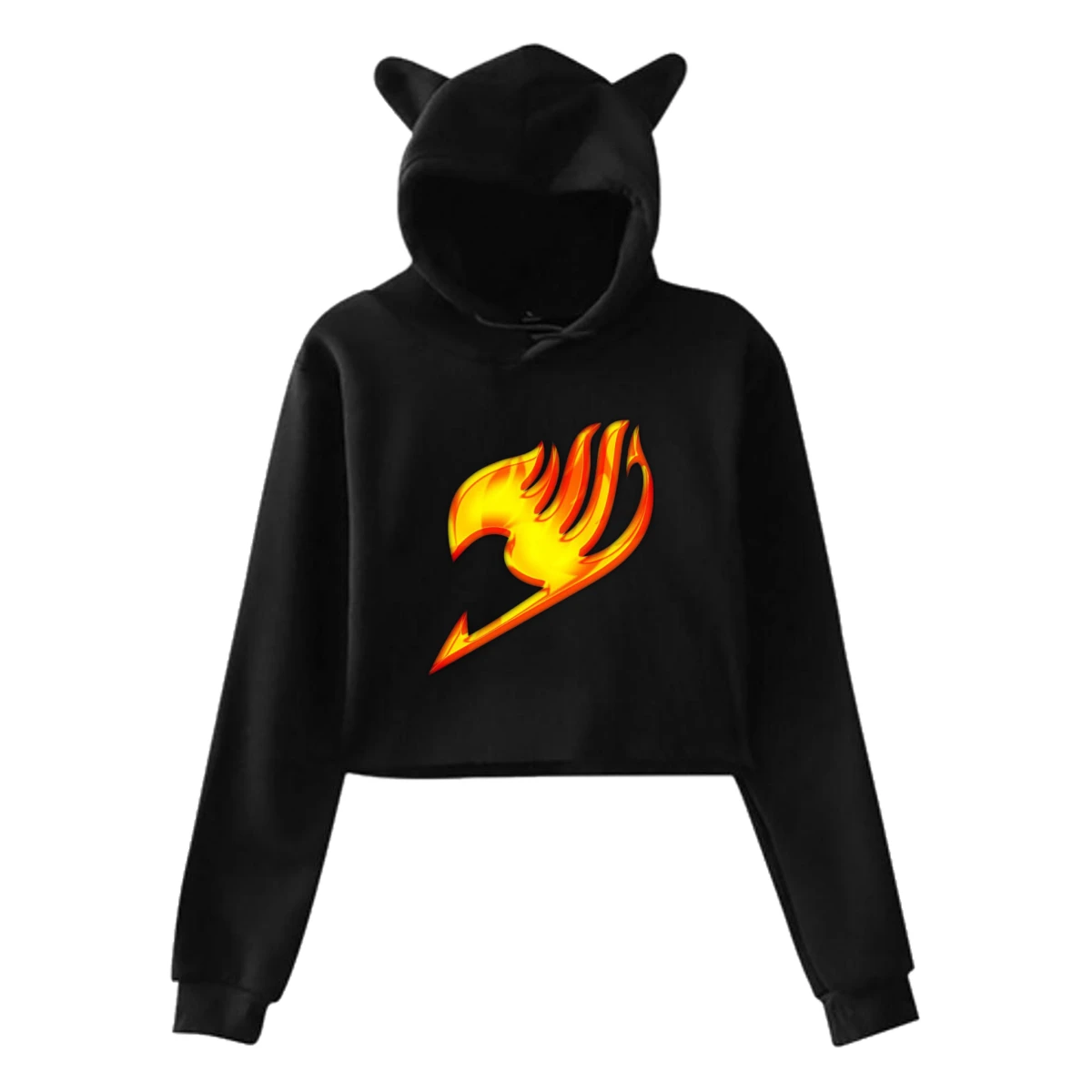 Женская толстовка с капюшоном SAMCUSTOM Fairy Tail 3D принт принтом кошачьими ушками и