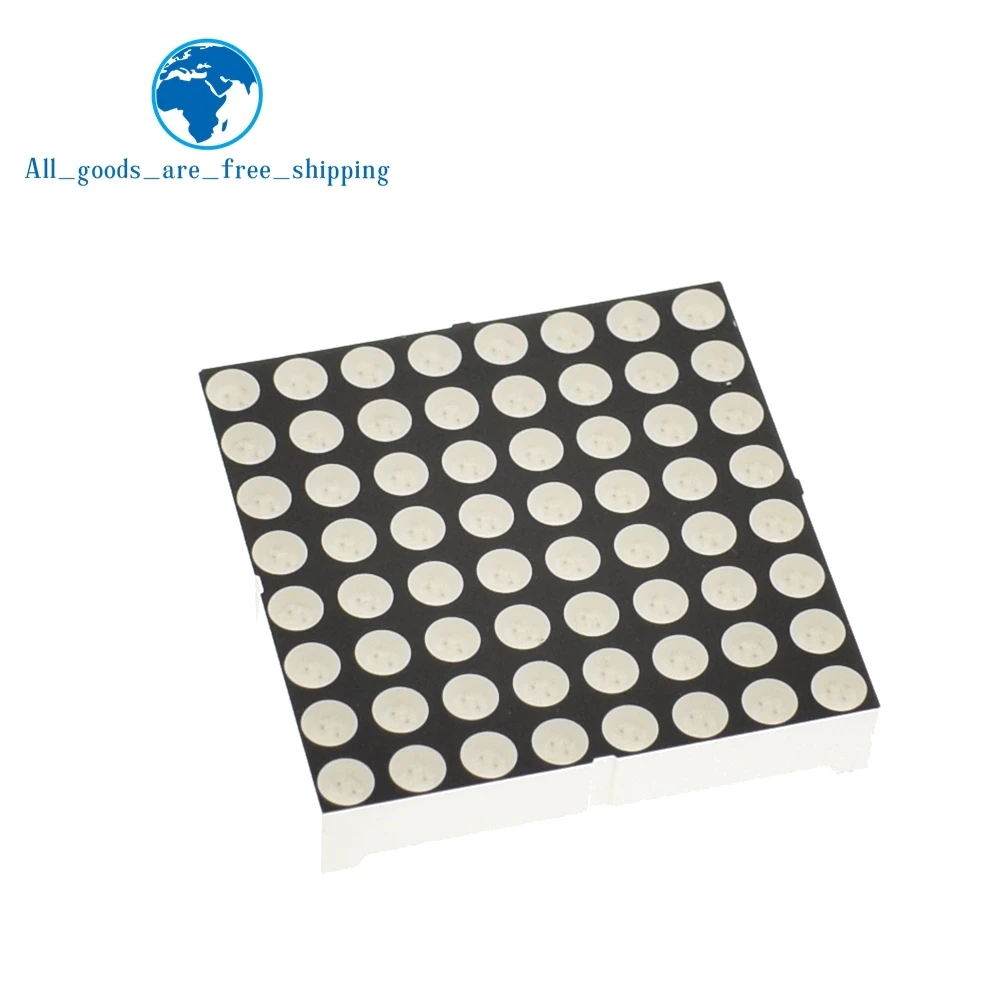 

TZT 8x8 8*8 Mini Dot Matrix LED Display Red Common Anode Digital Tube 16-pin 20mmx20mm 1.9mm DIY Electronic Kit For Arduino