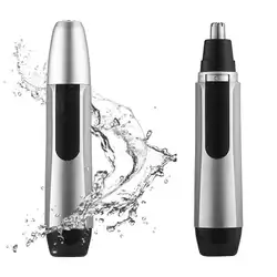 Портативный электробритва для удаления волос в носу триммер Nostril серебряный черный домашний носовой полости инструмент для очистки