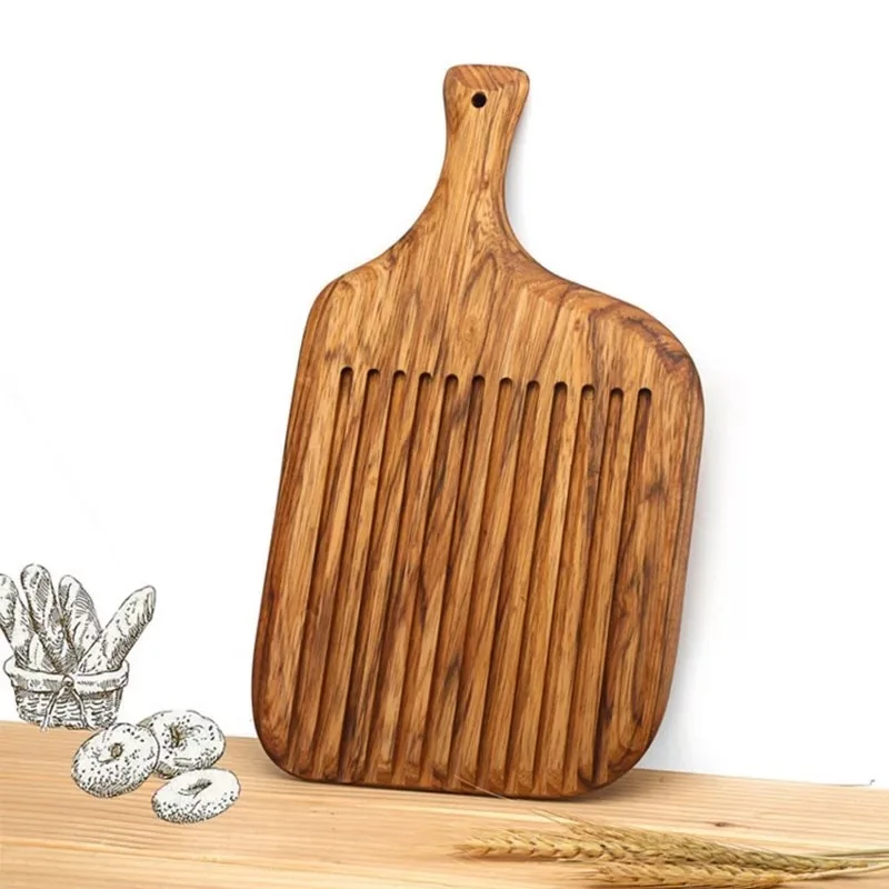

Creative kitchen retro Wood chopping blocks with handle Kitchen Wood Food Plate Pizza Sushi Bread Tray Cutting Board CW230