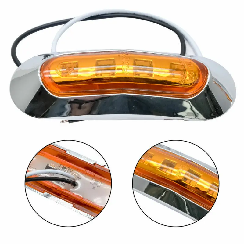 Светодиодный габаритный светильник Amber 4 2x12 В для автомобилей грузовиков