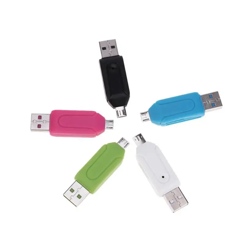 USB 2,0 Micro USB OTG кард-ридер для TF SD Memery карта адаптер для ПК мобильного телефона ноутбука ноутбук Высокое качество OTG кард-ридер