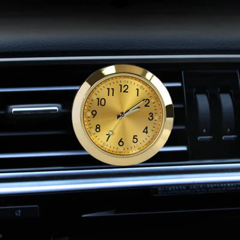 

Car Perfume Analog Quartz Watch Luminous Auto Vehicle Mini Clock Pocket Decor Accessories