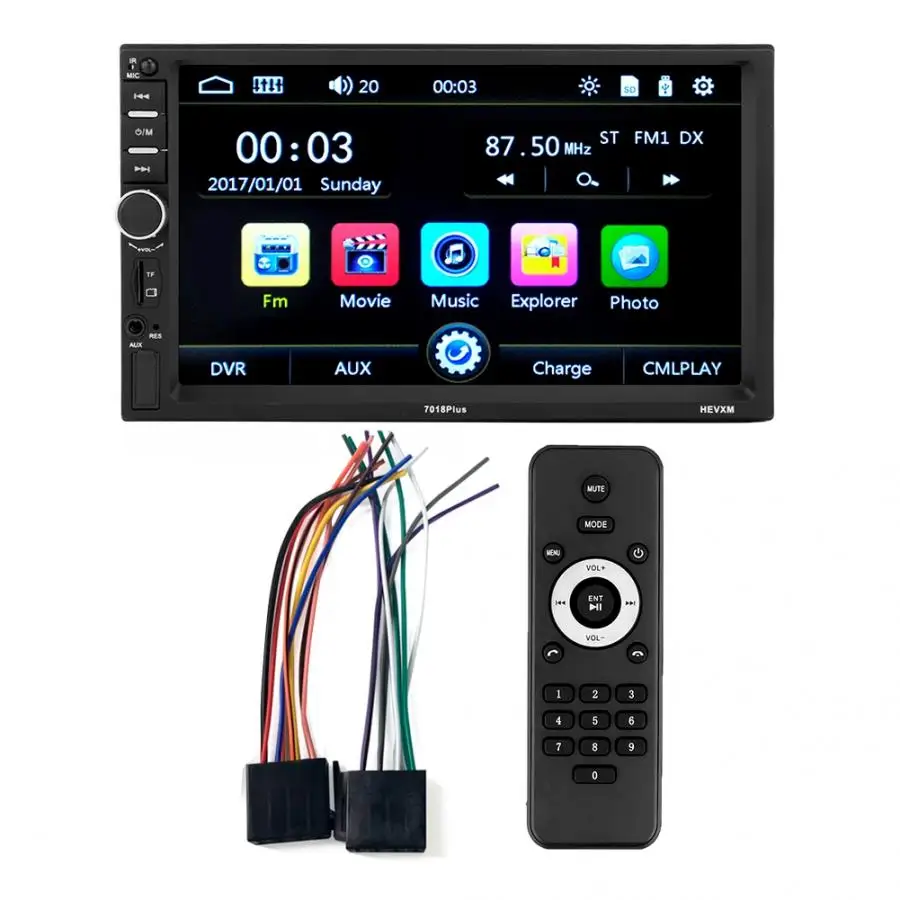 

multimedia car 7 Inch Car HD Touch Screen Stereo MP5 Player FM Radio USB/TF BT Hands-free Call araba aksesuar