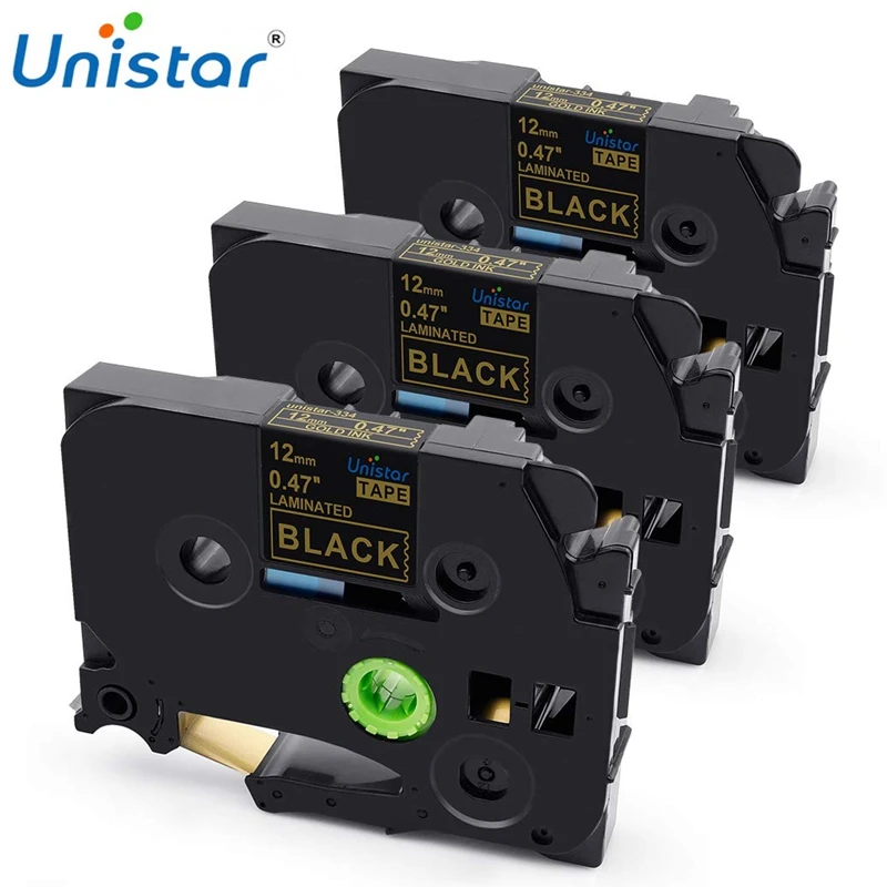 Unistar 3 шт. планшетов совместимы с фотографиями цвет золото на черном