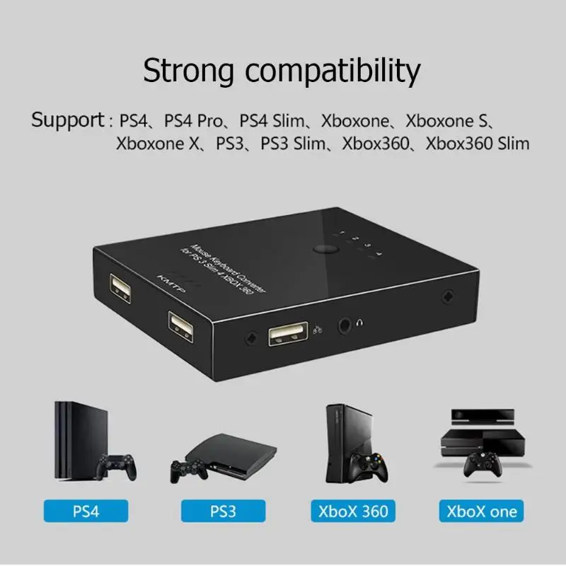 ALLOYSEED игровой контроллер геймпад Мышь Клавиатура конвертер адаптер для PS4/PS4 Pro/PS4 Slim/PS3/xbox One/xbox one/xbox 360 переключатель