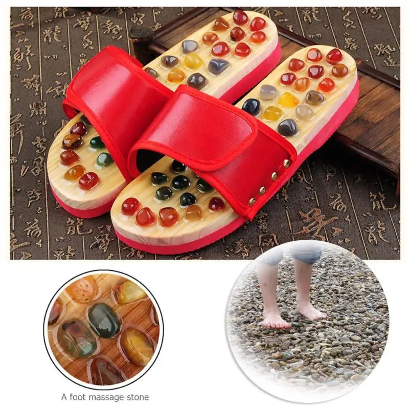 1Pair Pebble Stone Foot Massage Slippers Reflexology Sandals Acupuncture Therapy Relax Health Shoes Massager Shoes Feet Care 1Pair Pebble Stone Foot Massage Slippers Reflexology Sandals Acupuncture Therapy Relax Health Shoes Massager Shoes Feet Care