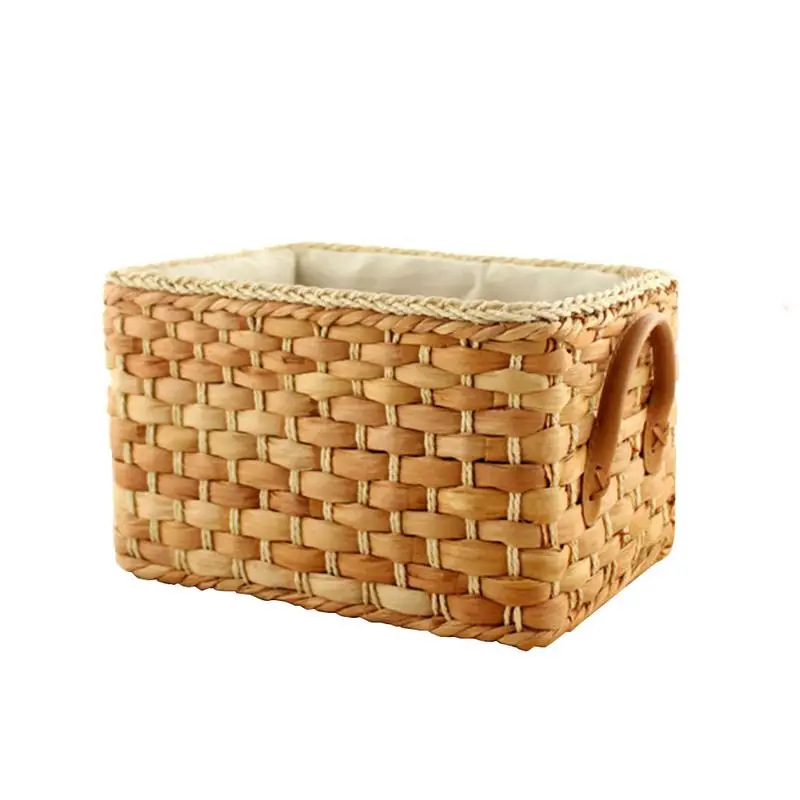 

Desktop Storage Basket Japanese Garden Storage Basket Home Sundries Boxes Storage Boxes Corn Husk Woven Basket Wholesale