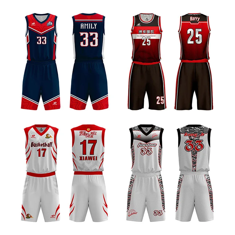 

Sublimation custom basketball jerseys set,wholesale price high school basketball jersey ,any color can be customized for team