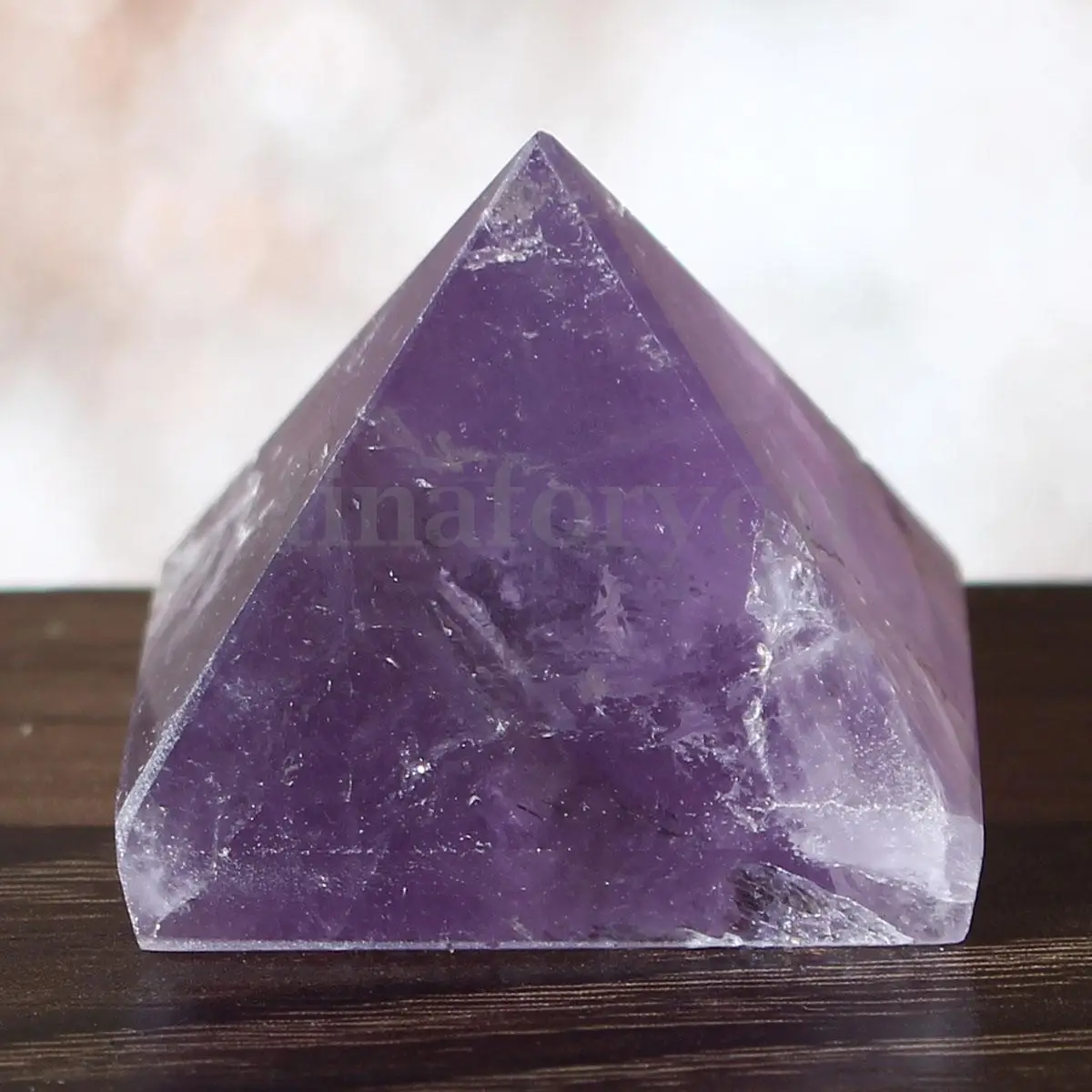 

Nosii Natural Purple Crystal Fluorite Amethyst Pyramid Figurines Home Decoration Furnishing Article