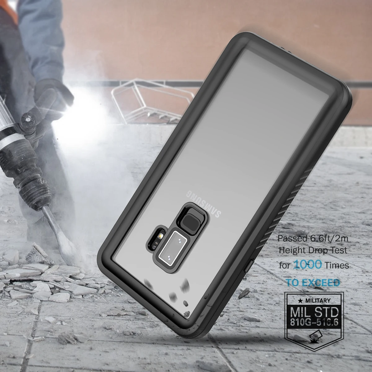 Casewin водонепроницаемый чехол для телефона для samsung Galaxy S9 Plus кейс для samsung Galaxy прозрачный кейс полной защиты пылезащитный ударопрочный чехол-накладка для мобильного телефона