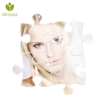 

40*37cm DIY Bath Mirrors Removeable Bathroom Mirrors Sticker Puzzles Mirror Wall Sticker Bathroom Products Home Decoration