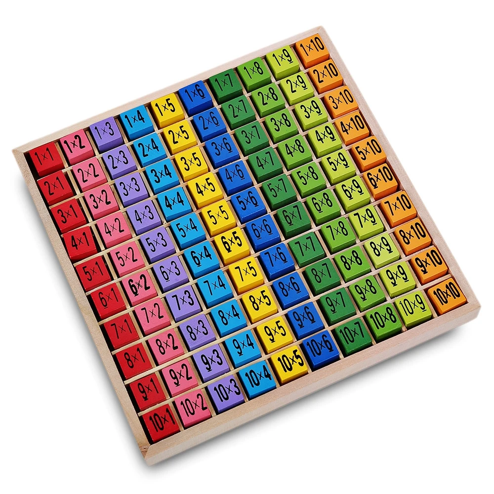 Youlebi таблица умножения развивающие игрушки 10x10 фигурные блоки|Юный математик| |