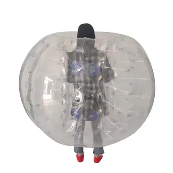 

1.5M PVC Air Inflation Touch Ball Transparent With White Most Fashionable Sport Events Kid Teenager And Adult Outdoor Games
