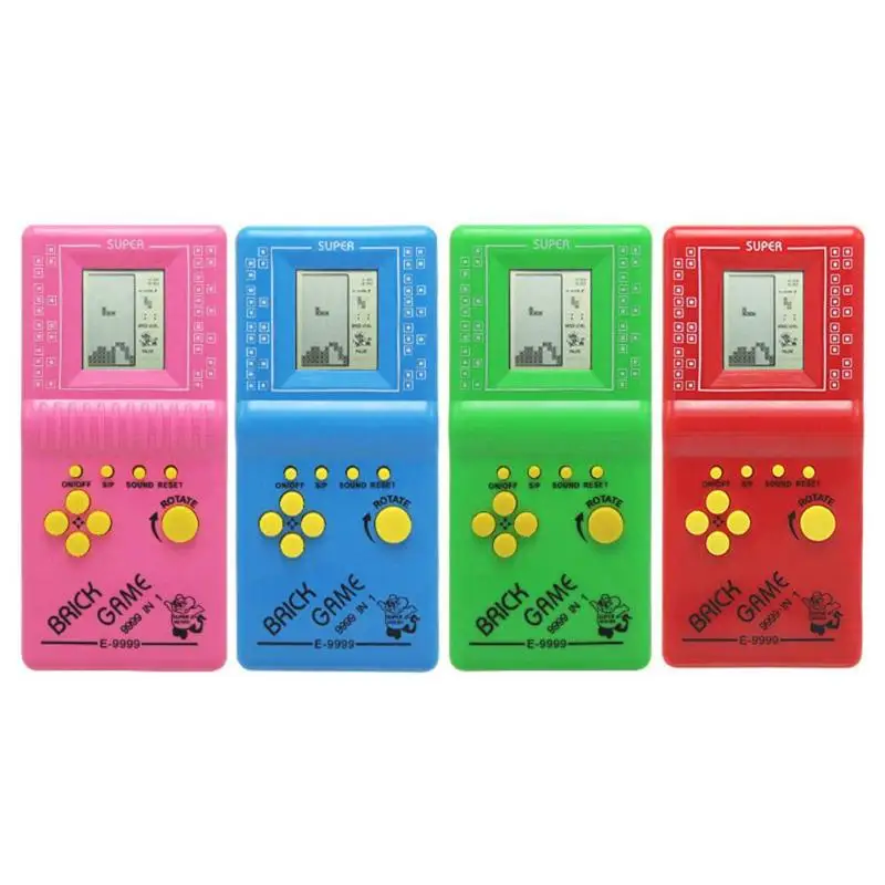 

Classic Handheld Game Machine Tetris Brick Game Kids Game Machine with Game Music Playback without Battery