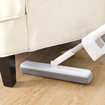 

2020 Youpin Handheld Mop 180-degree Rotating Standing Storage Space-saving Mop One Button Change Collodion Head