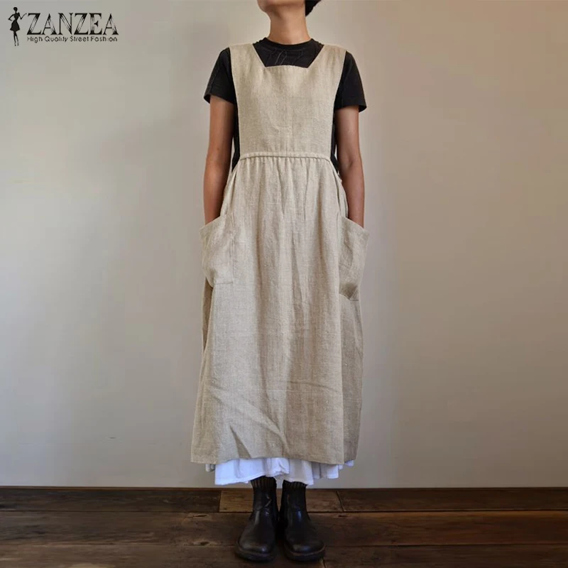 Женское льняное платье-комбинезон Kaftan, летний сарафан с высокой талией, плиссированное Макси-платье с высокой талией, модель 2020, женское Пов... Женское льняное платье-комбинезон Kaftan, летний сарафан с высокой талией, плиссированное Макси-платье с высокой талией, модель 2020, женское Пов...