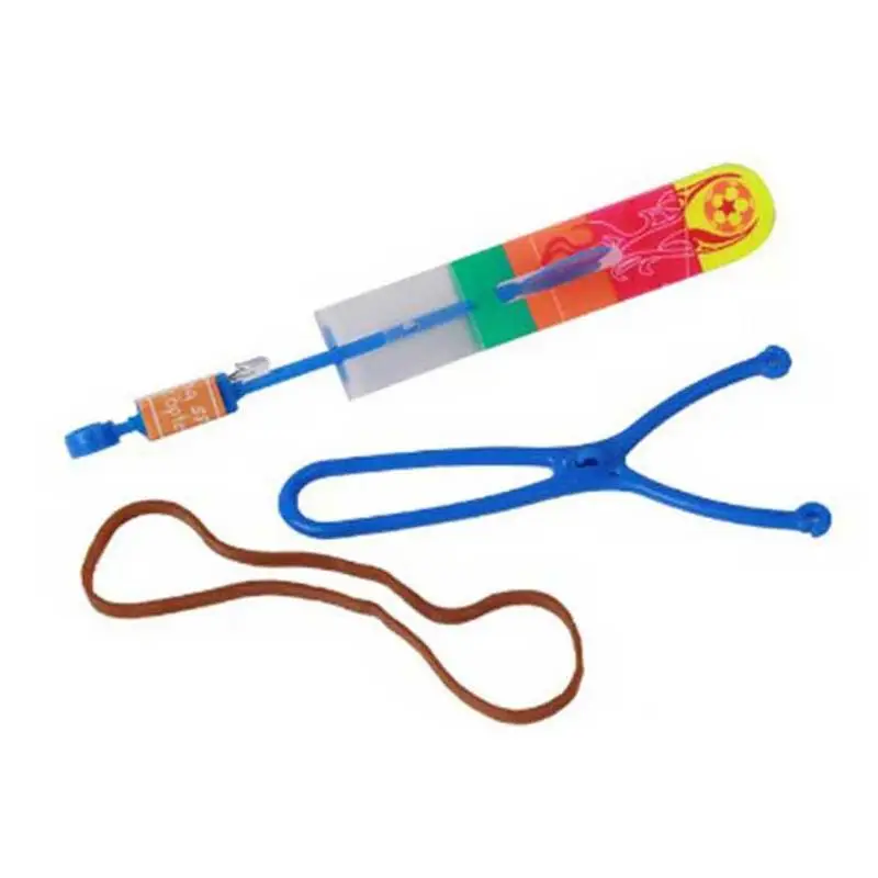 

Luminous Amazing LED Light Arrow Rocket Slingshot Catapult Blue Light Flying Arrow Ejector Outdoor Toy For Children