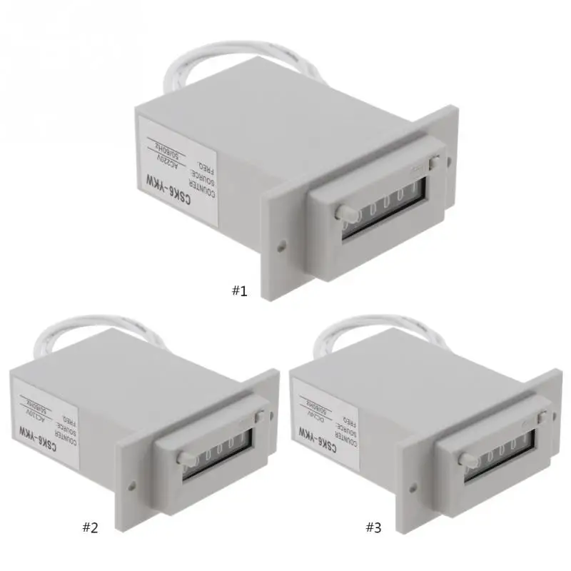 CSK6 YKW 6 значный электромагнитный счетчик импульсов инструмент AC110V/AC220V/DC24V