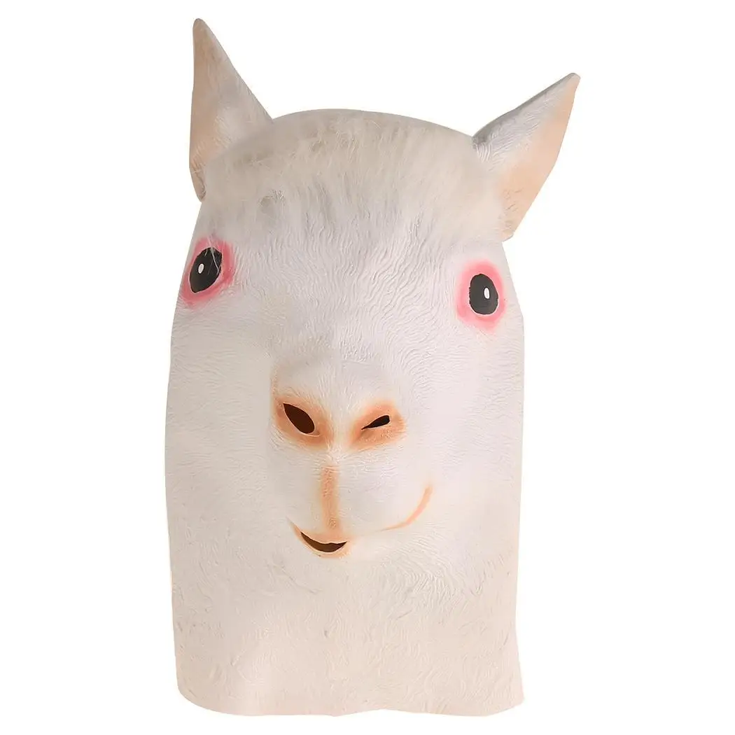 

Multicolor Latex Favor Full Party Mask Halloween Overhead Head Unisex Face Toy Adult Animal Mask Costume