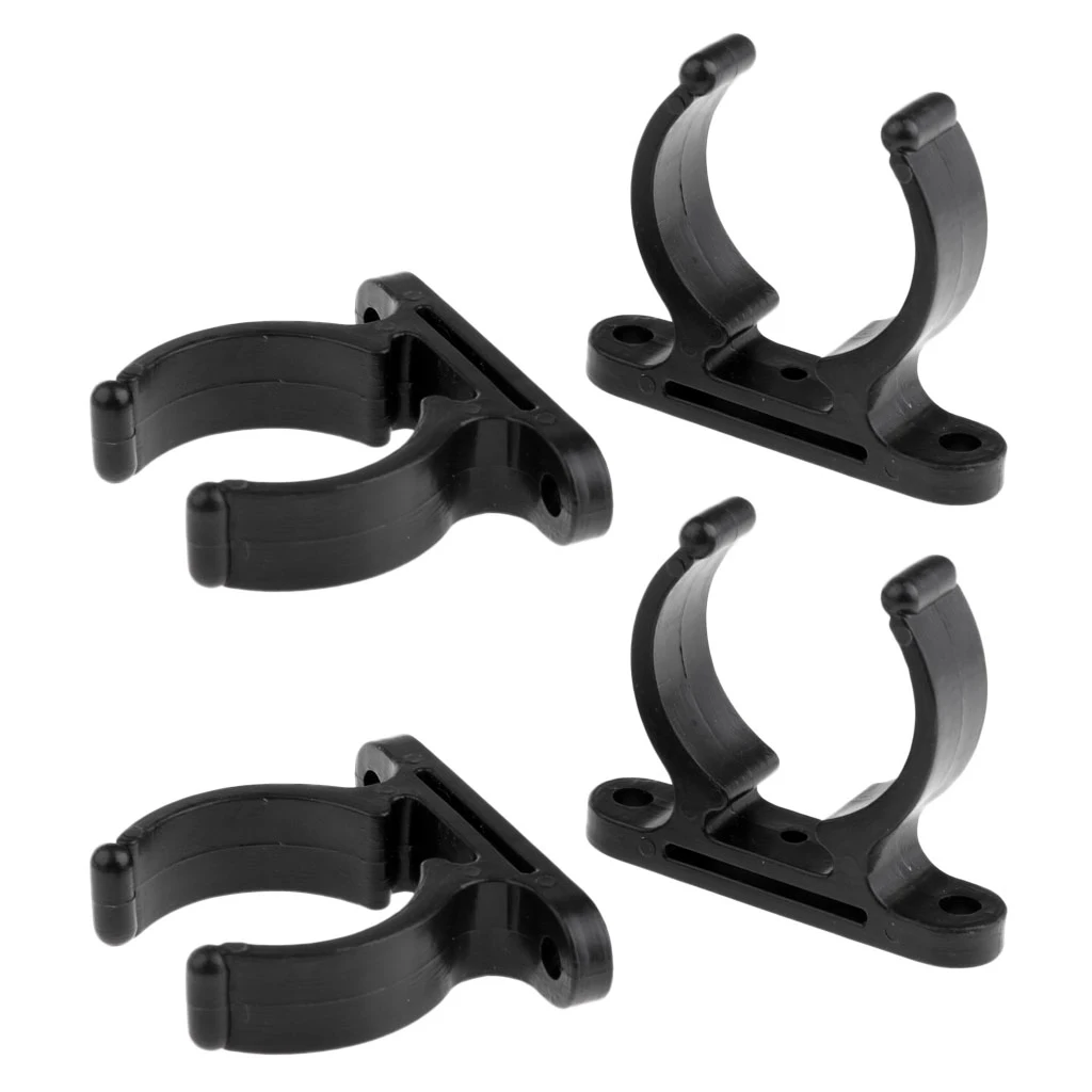 

4Pcs Black Kayak Boat Paddle Clips Marine Canoe Boat Canoe Paddle Keeper Holder for Yacht Boat Rafting Accessories