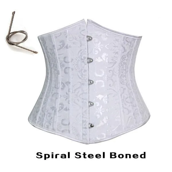 assets by spanx XXS-6XL Body Shaper Waist Trainer 24 Boned Waist Corsets White Cincher Underbust Body Corset Shapers Modeling Strap Slim Sheaths spanx shorts