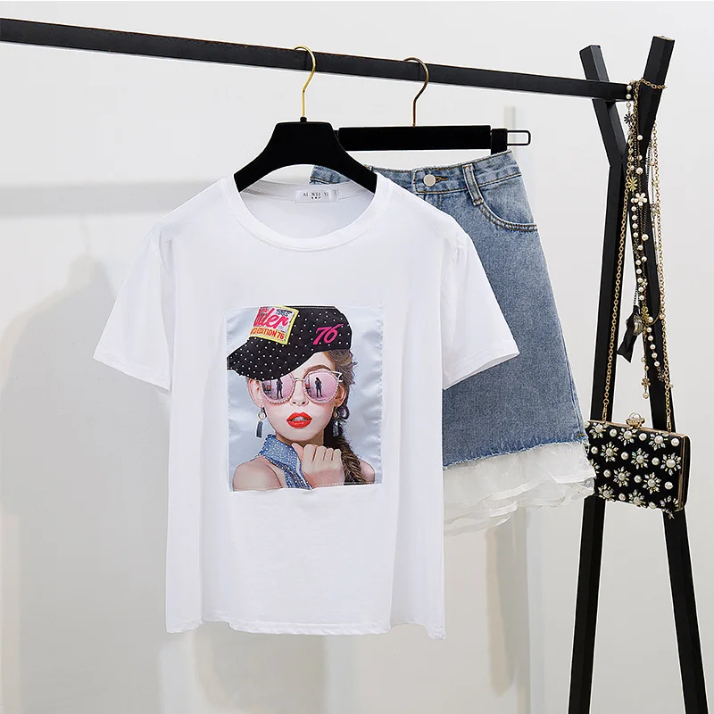 Banulin White Female T-shirt 2019 T Shirts Summer Novelty Tee T Shirt Short Sleeve Print Women Cotton O-Neck Tops Tees Banulin White Female T-shirt 2019 T Shirts Summer Novelty Tee T Shirt Short Sleeve Print Women Cotton O-Neck Tops Tees