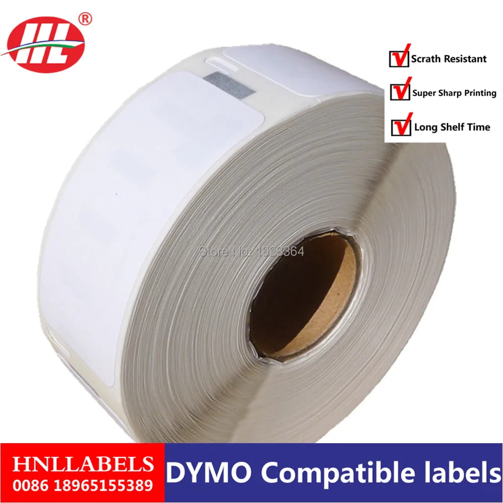 100X рулоны совместимые с Dymo этикетки 11352 11252 54 мм x 25 500 этикеток в рулоне LabelWriter Turbo