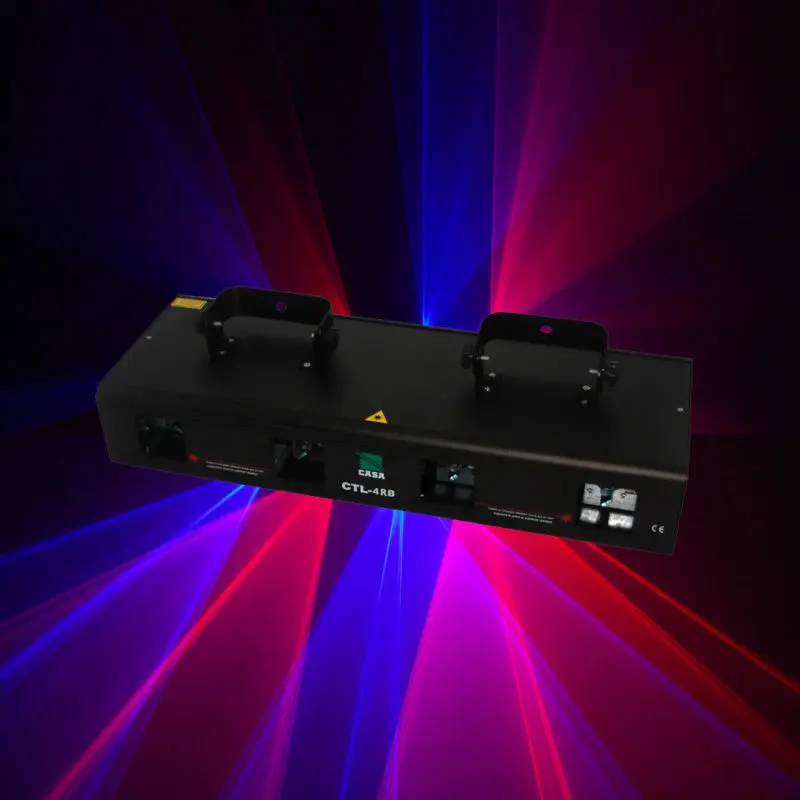 

New 800mW Blue+Red Laser Projector DJ Disco Bar Stage House Lighting Light