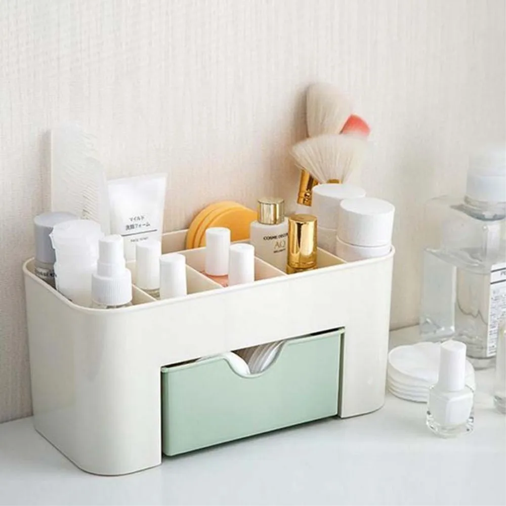 Drawer Cosmetics Storage Box Makeup Brush Arrangement Box Desktop Jewelry Skin Care Products Mesh Division Dressing Box Drawer Cosmetics Storage Box Makeup Brush Arrangement Box Desktop Jewelry Skin Care Products Mesh Division Dressing Box