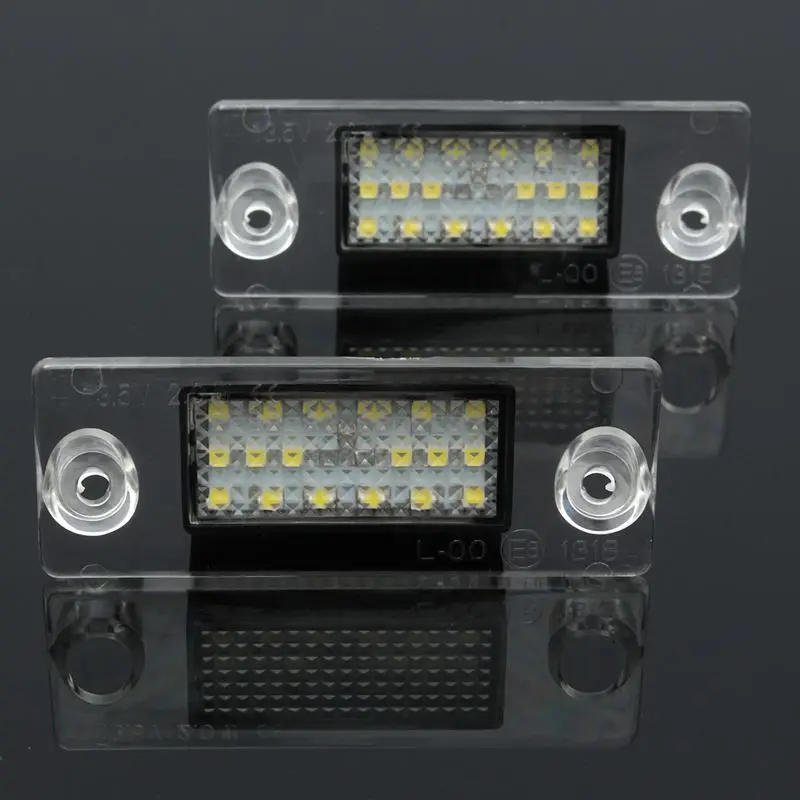 

2PCS/Pair Car Styling 12V Auto Car LED License Number Plate Lights Daytime Running Light For Audi A4 S4 B5 98-01 White