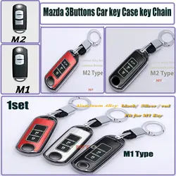 Для Mazda MS CX 5 7 9 RX MPV MX 1 компл.. защита автомобиля ключ сумка с кольцом для ключей 3 кнопки авто ключ крышка оболочки автомобильные аксессуары