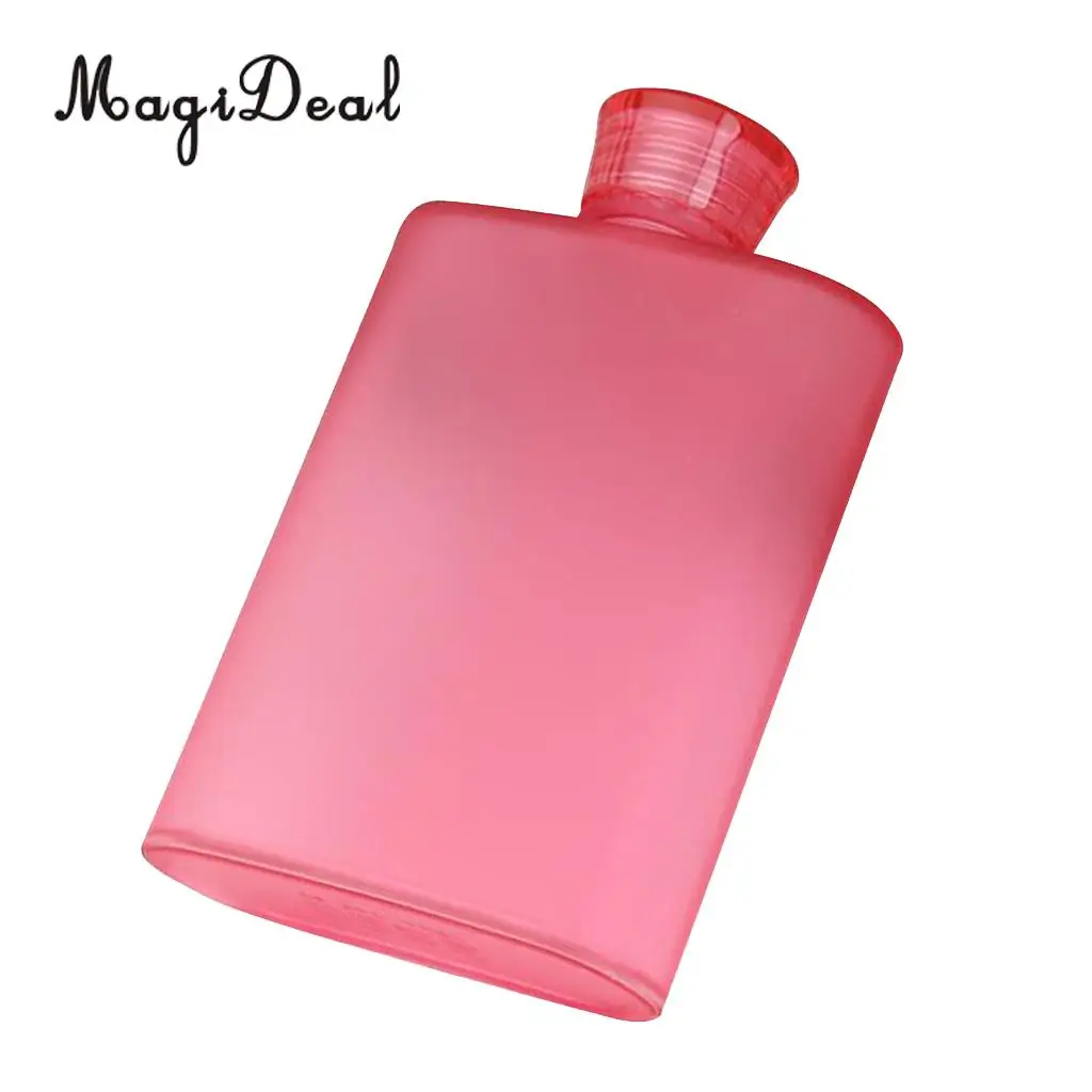MagiDeal Plastic Hip Liquor Whiskey Alcohol Flask Cap Pocket Water Bottle