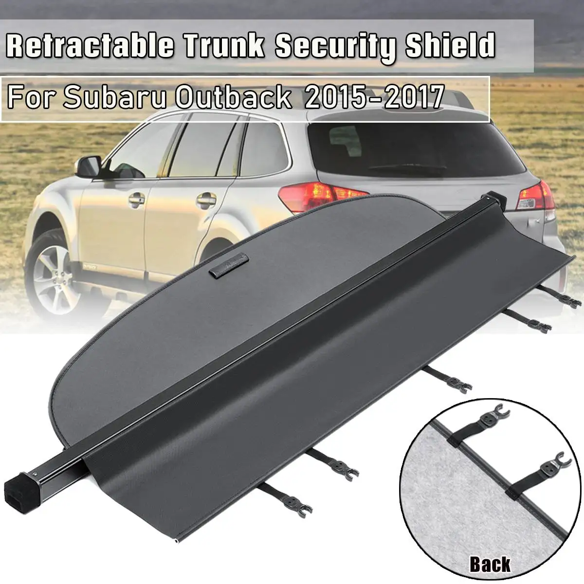 

Car Retractable Trunk Tonneau Cover Security Shield For Subaru Outback 2015-2017 Security Shield Shade Car accessories
