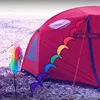1.6m Colour Windmill Tent Hang Up Flag Decoration Rainbow Wind Bar Camp Rotating Air Duct Colorful Tent Sika ► Photo 3/5