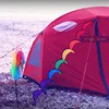 Tente de moulin à vent de couleur Sika, décoration de drapeau suspendu, conduit d'air rotatif de Camp de barre à vent arc-en-ciel coloré de 1.6m ► Photo 3/5