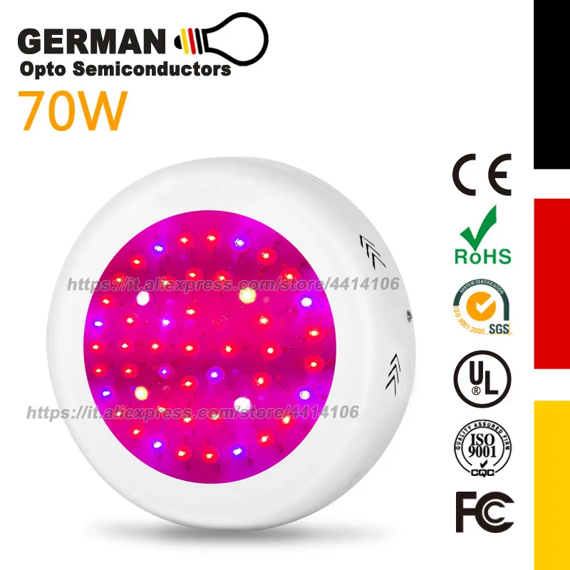 

LED Grow Lights, UFO LED Indoor Patio Plants Grow Lamp with Timer Red Blue Spectrum Hydroponics, Plant Kit for Home Grower