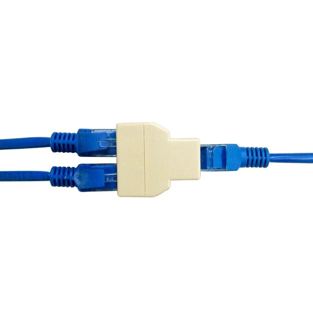 RJ45 Сплиттер соединитель от 1 до 2 способ двойной женский Cat6/5/5e Lan Ethernet сетевой