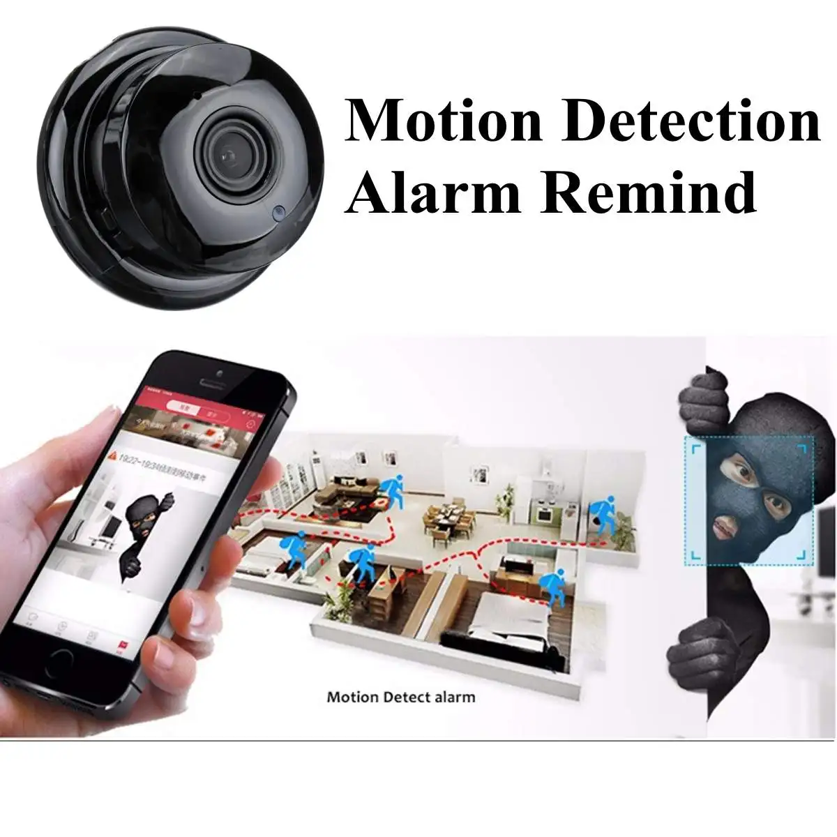 Беспроводная мини Wi-Fi камера 1080P HD ИК Ночное Видение Домашняя безопасность IP камера CCTV детектор движения Детский Монитор Cam