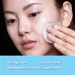 Круглый прозрачный SiliSponge блендер силиконовый спонж для макияжа Puff для жидкой Основа макияжа лица BB крем Красота Основы