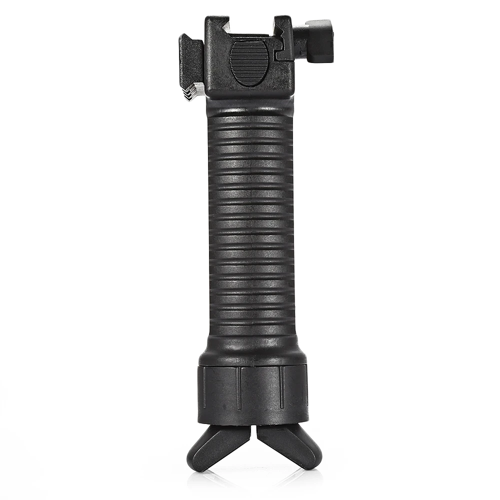 التكتيكية طوي الرأسي قابل للسحب Foregrip Bipod ل Picatinny ويفر السكك الحديدية التكتيكية طوي الرأسي قابل للسحب Foregrip Bipod ل Picatinny ويفر السكك الحديدية