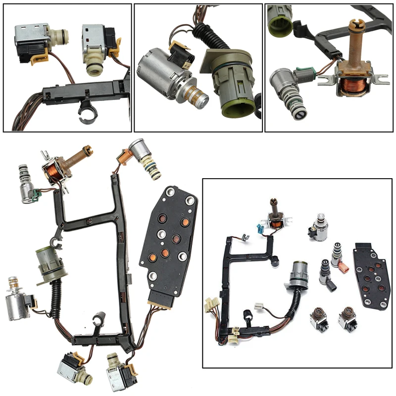 

Automatic Transmission Master Solenoid Kit 4L60E Transmission Master Solenoid Kit TCC EPC PWM Shift 3-2 Harness 1993-2005