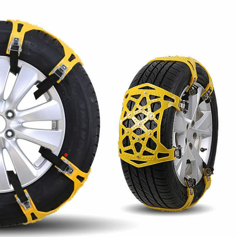 

6X Universal For 165-285mm Tire Car Anti-Skid Snow Wheel Chains Snow Tyre Belt